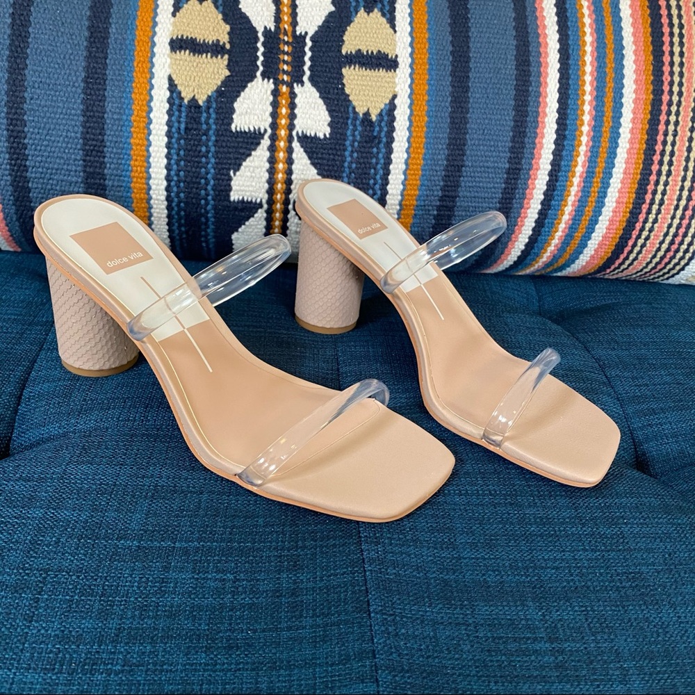Dolce Vita Noles Nude & Clear NEVER WORN